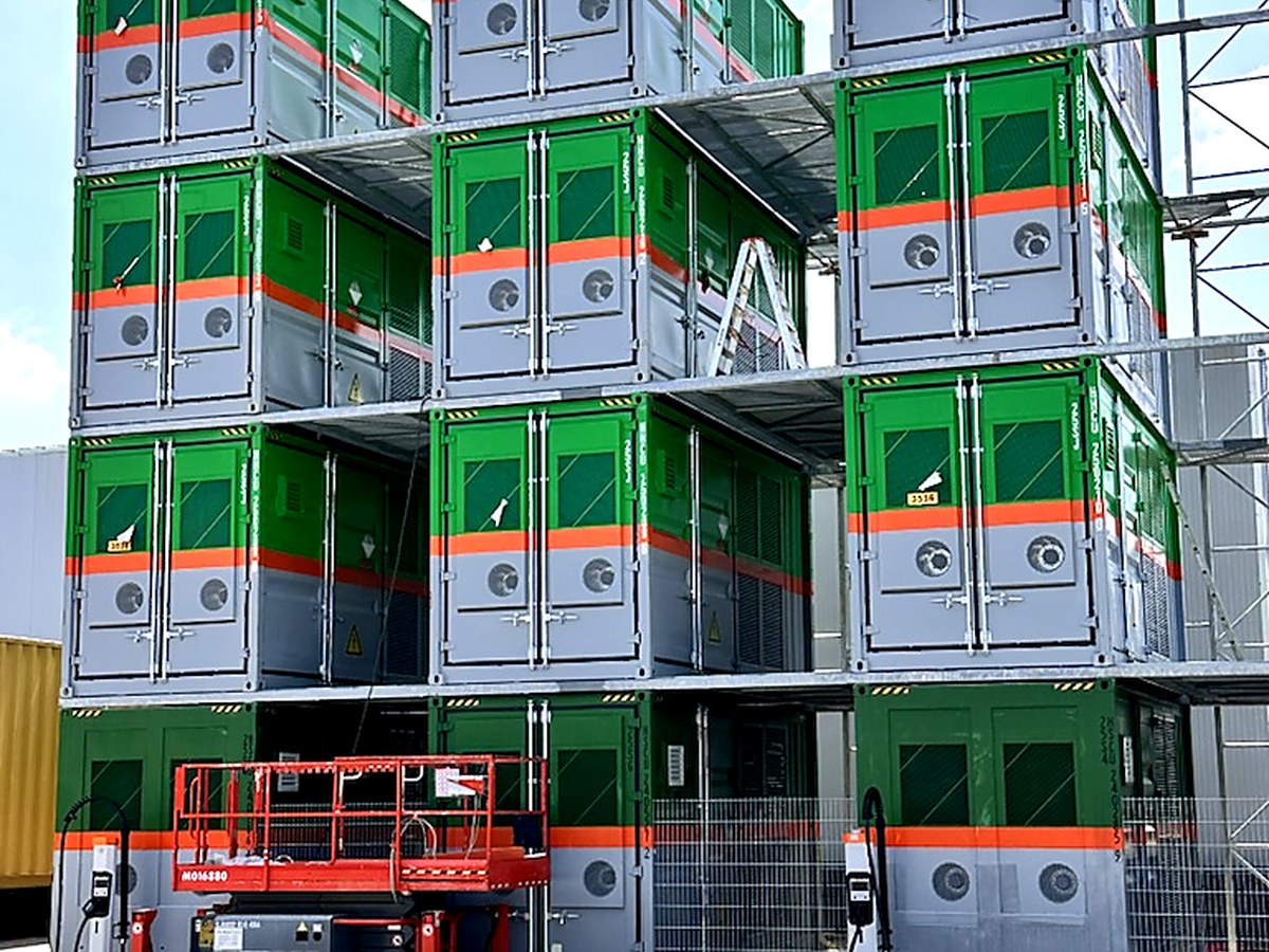 Fertiggestellte BESS-Anlage